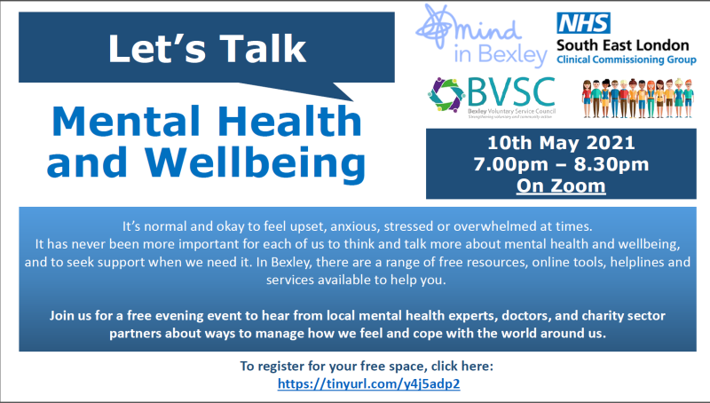 Bexley Mental Health and Wellbeing Webinar 2021